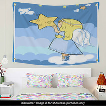 Angel With A Star Wall Art 25540050