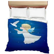 Angel With Dove Bedding 18410716