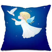 Angel With Dove Pillows 18410716