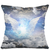 Angelic Being Obscured Pillows 49790540