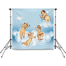 Angels Flying In The Sky Backdrops 33783404