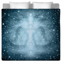 Angels Starry Night Background Bedding 98048640