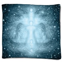 Angels Starry Night Background Blankets 98048640