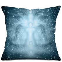 Angels Starry Night Background Pillows 98048640