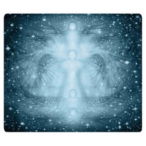 Angels Starry Night Background Rugs 98048640