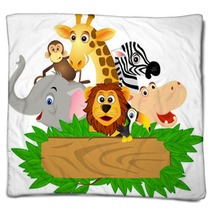 Animal Cartoon Blankets 18564807