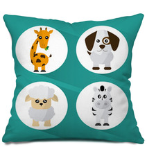 Animal Cartoon Design  Pillows 100462858