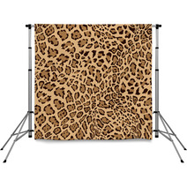 Animal Leopard Seamless Background Backdrops 68045839