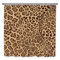 Animal Leopard Seamless Background Bath Decor 68045839
