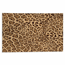 Animal Leopard Seamless Background Rugs 68045839