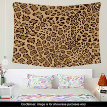 Animal Leopard Seamless Background Wall Art 68045839