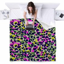 Animal Spots Camouflage ~ Seamless Background Blankets 74736657
