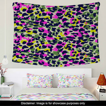 Animal Spots Camouflage ~ Seamless Background Wall Art 74736657