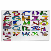 Animal Themed Alphabet Poster A - Z Poster Rugs 11879491