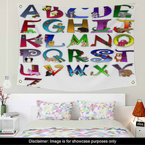 Animal Themed Alphabet Poster A - Z Poster Wall Art 11879491