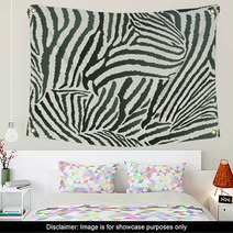 Animal Zebra Seamless Background Wall Art 68001337