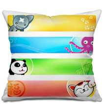 Anime Banner Backgrounds | Set 2 Pillows 23293421
