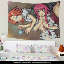 Anime Girls Wall Art 89859104