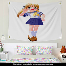 Anime Sailor Saying Hello Wall Art 23695504