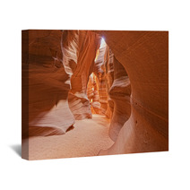 Antelope Canyon View With Light Rays Wall Art 66395934