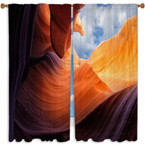 Antelope Slot Canyon Arizona Sandstone Window Curtains 50745706