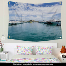 Antibes, France. Yachts In Port Vauban - 2 Wall Art 67779190