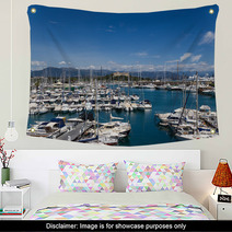 Antibes, France. Yachts In Port Vauban Wall Art 67779271