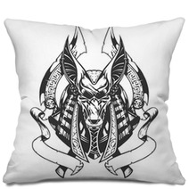 Anubis Illustration Pillows 115980752
