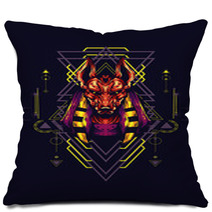 Anubis Sacred Geometry Pillows 242225930
