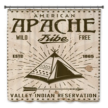 Apache Indian Tribe Reservation Vintage Poster Bath Decor 205776657