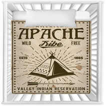 Apache Indian Tribe Reservation Vintage Poster Nursery Decor 205776657