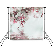 Apricot Flowers In Spring, Floral Background Backdrops 66875278