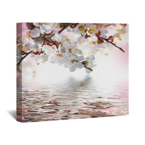 Apricot Flowers In Spring, Floral Background Wall Art 68010550