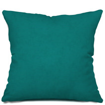 Aqua Thin Horizontal Striped Textured Fabric Background Pillows 66335007