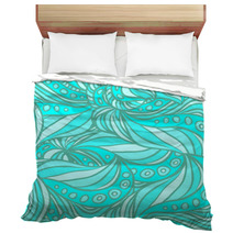 Aqua Turquoise Abstract Print Bedding 53356516