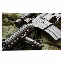 AR-15 Carbine And Tactical Vest Rugs 61486195