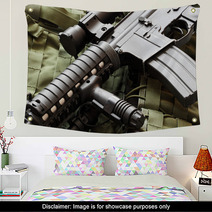 AR-15 Carbine And Tactical Vest Wall Art 61486195