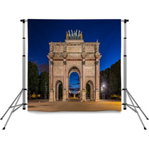Arc De Triomphe Du Carrousel At Tuileries Gardens Paris Backdrops 67117815