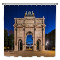 Arc De Triomphe Du Carrousel At Tuileries Gardens Paris Bath Decor 67117815