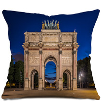 Arc De Triomphe Du Carrousel At Tuileries Gardens Paris Pillows 67117815