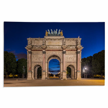 Arc De Triomphe Du Carrousel At Tuileries Gardens Paris Rugs 67117815