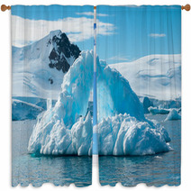 Arch Shaped Iceberg Antarctica Window Curtains 60711821