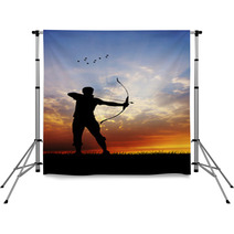 Archery At Sunset Backdrops 60530163