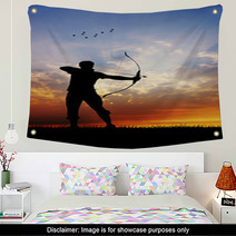 Archery At Sunset Wall Art 60530163