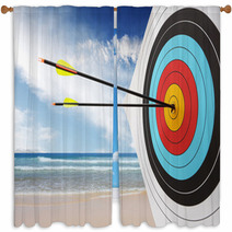 Archery Practice Outdoor Window Curtains 56002441