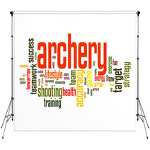 Archery Word Cloud Backdrops 64903637