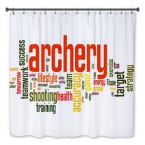 Archery Word Cloud Bath Decor 64903637