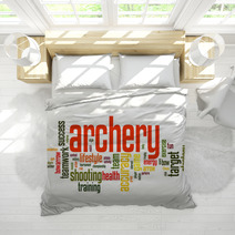 Archery Word Cloud Bedding 64903637