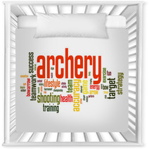 Archery Word Cloud Nursery Decor 64903637