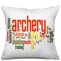 Archery Word Cloud Pillows 64903637